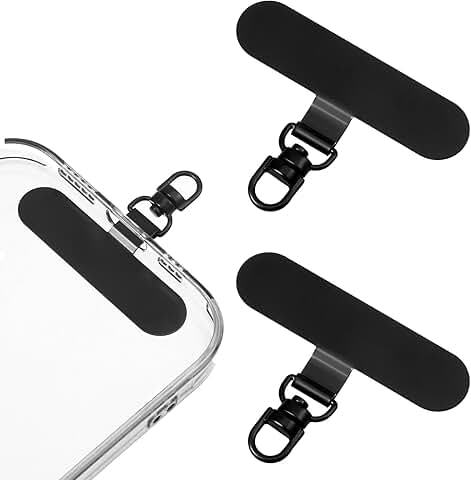 Two Rotatable Cellphone Tether Tabs for Phones