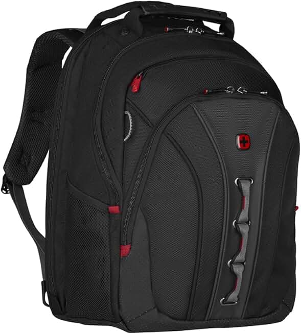16-inch black and gray laptop backpack for men and women