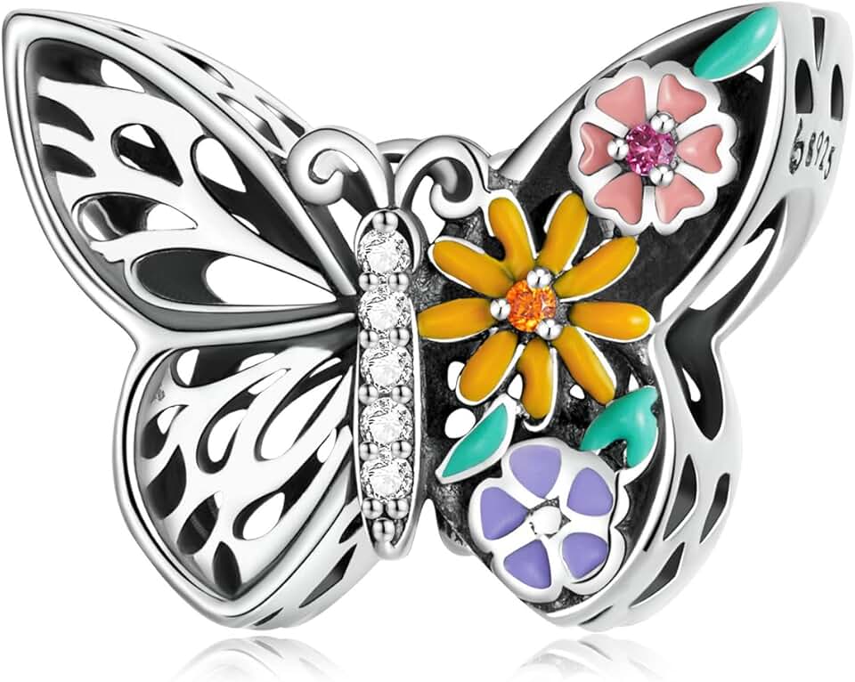 Cute Butterfly and Dragonfly Cat Charm for Jewelry