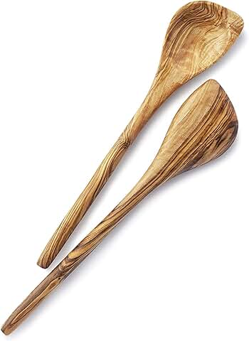 Olive Wood Cooking Spoons Set