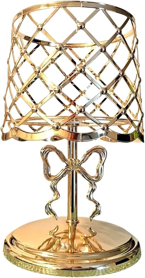 Sweetheart Gold Bow Candle Holder