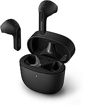 Wireless headphones with water resistance and small USB-C case
