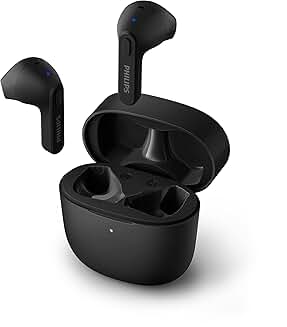 Wireless headphones with water resistance and small USB-C case
