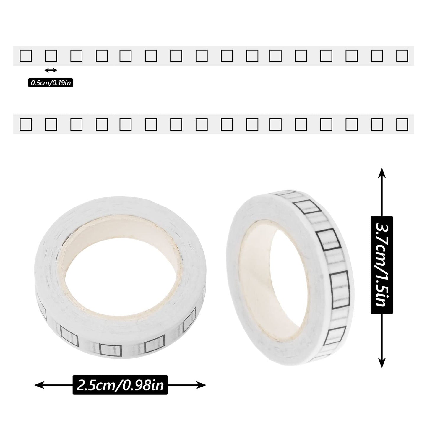 Six-Pack Thin Washi Tape for Crafts and Decoration