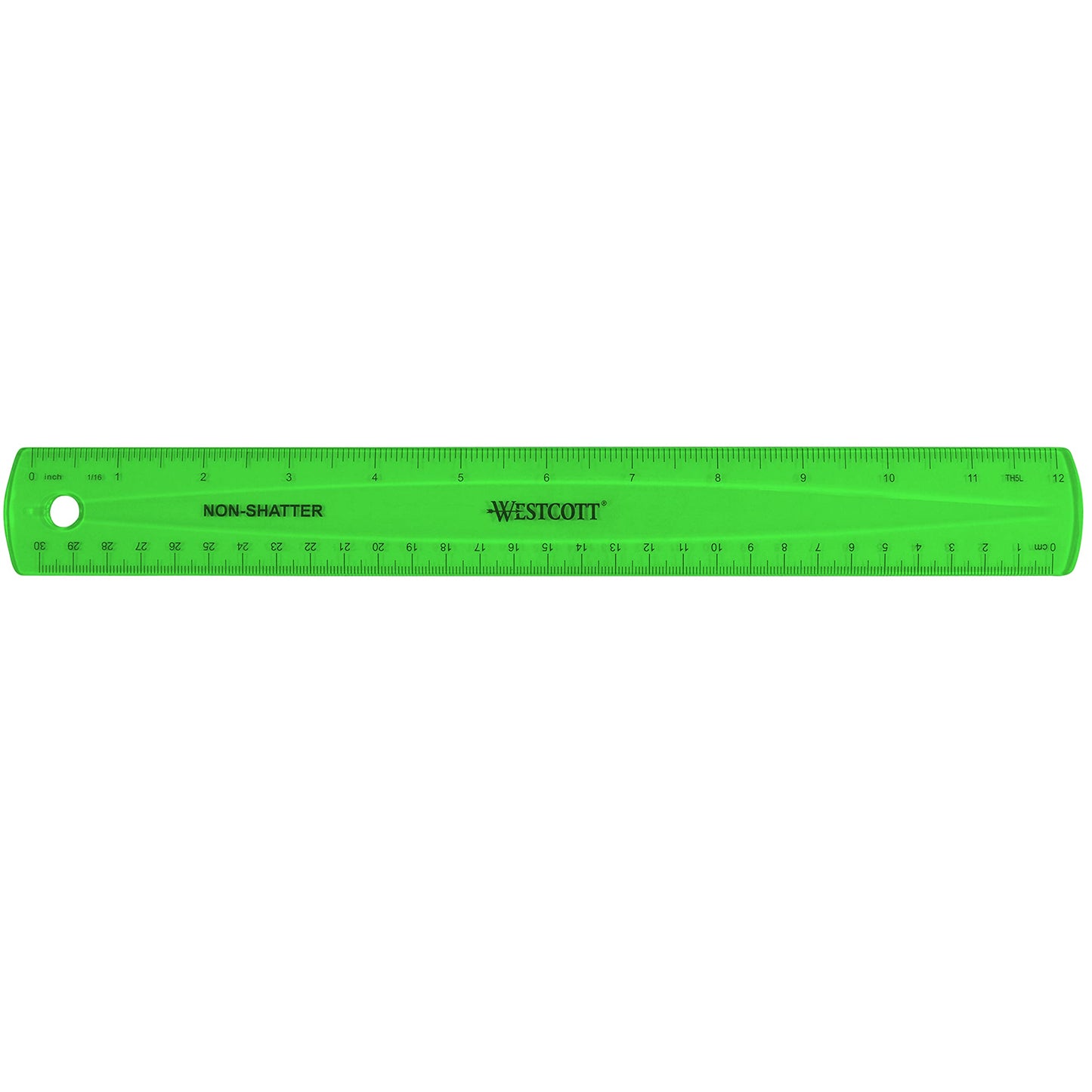 12-inch shatterproof translucent ruler