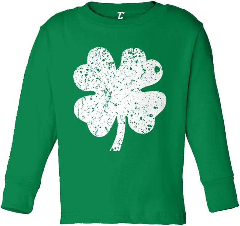 Distressed Four Leaf Clover Irish Infant T-Shirt
