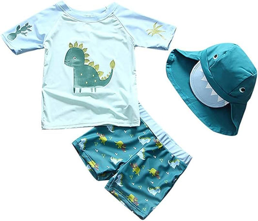 Baby Boys Two-Piece Dinosaur Swimwear Set