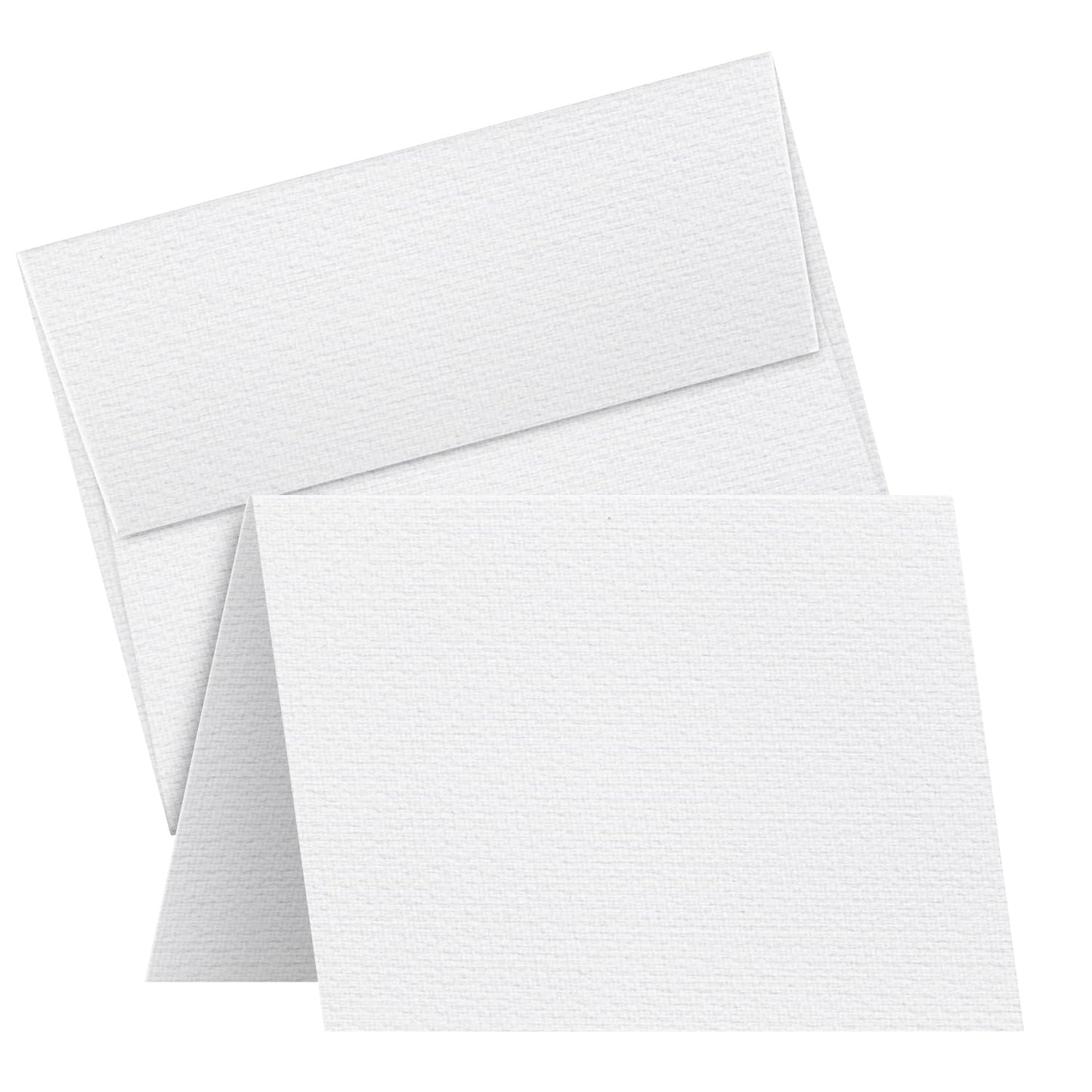 Linen Textured Greeting Card Set, 25 Blank Cards