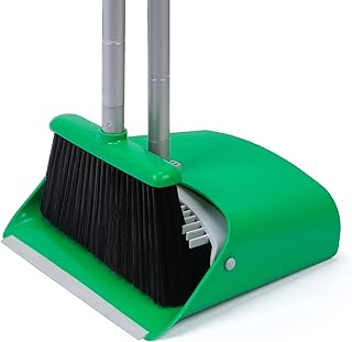 TreeLen Broom and Dustpan Set for Easy Cleaning