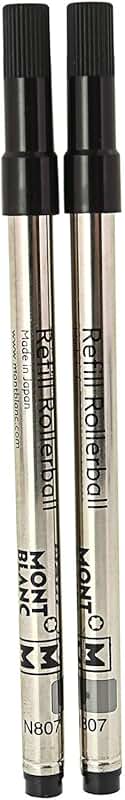 Black Rollerball Pen Refills, 2 Pack