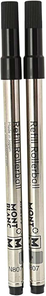 Black Rollerball Pen Refills, 2 Pack