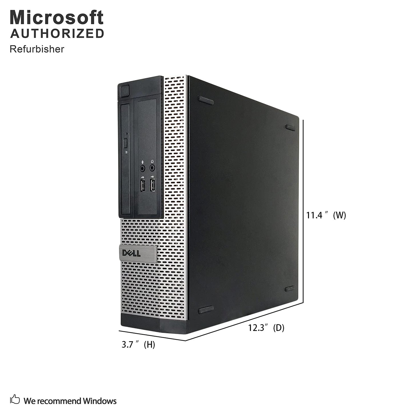 Optiplex 3020 SFF Desktop PC - Intel Core i5-4570 3.2GHz 8GB 500GB DVDRW Windows 10 Professional (Renewed)']