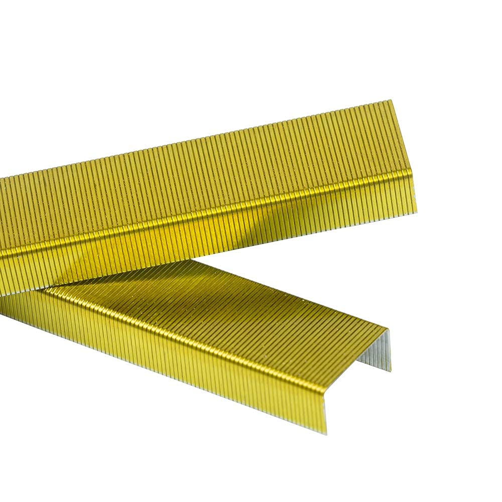 Colorful Golden Yellow Staples, 5000 per box