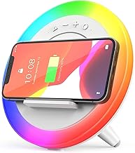 Color Changing Bluetooth Night Light with Wireless Charging