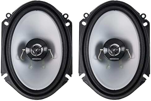 Pair of 6x8 2-Way Car Stereo Speakers, 250 Watt
