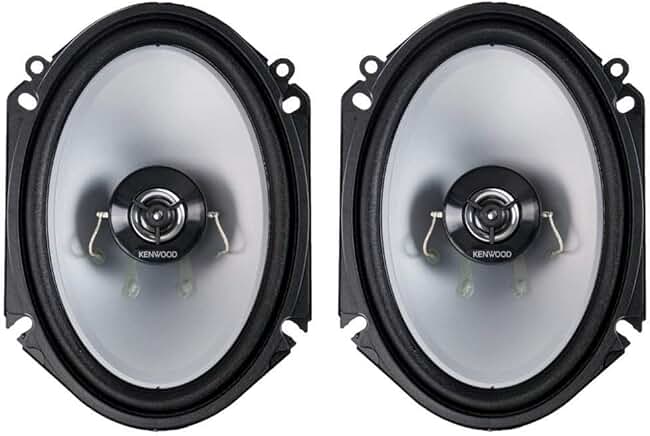 Pair of 6x8 2-Way Car Stereo Speakers, 250 Watt