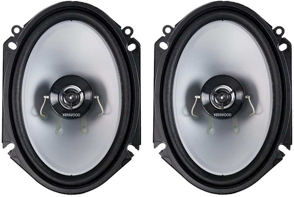 Pair of 6x8 2-Way Car Stereo Speakers, 250 Watt