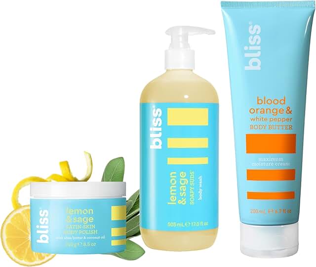 Summer Body Care Set with Orange, Pepper, Lemon, Sage, and Satin Polish