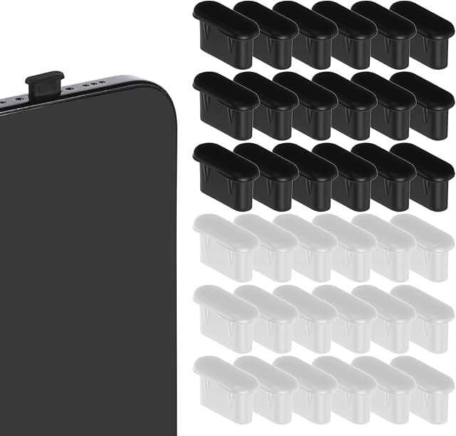 40 Pack USB C Dust Plugs for Phone Chargers