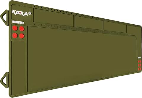Large Magnetic Gun Cleaning Mat with Organizer and Ruler