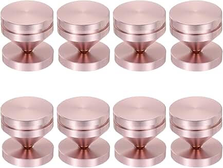 8-Piece Rose Gold Speaker Spike Kit with Pads