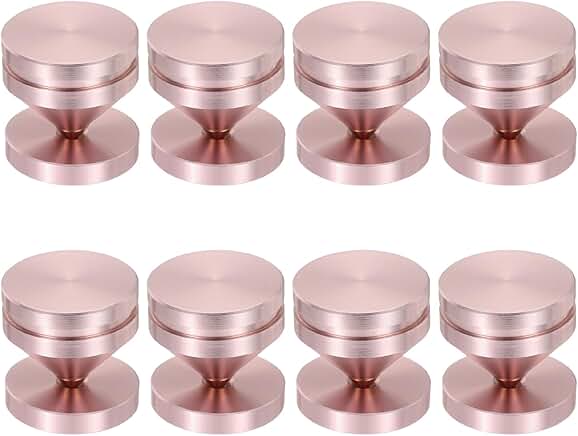 8-Piece Rose Gold Speaker Spike Kit with Pads