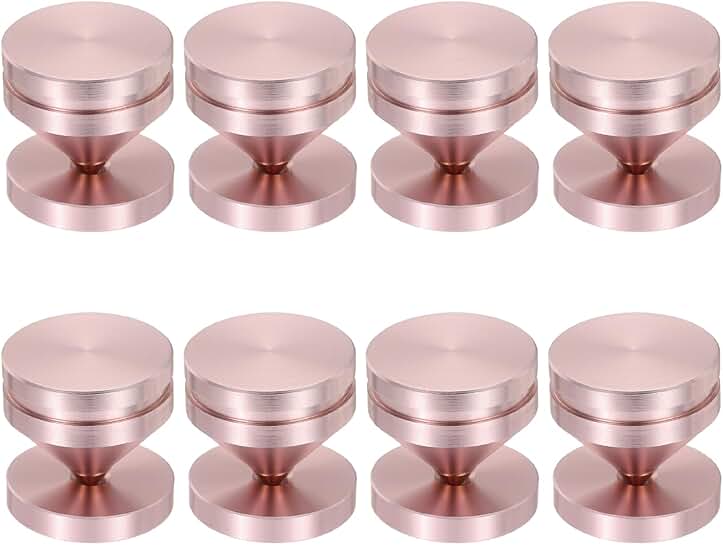 8-Piece Rose Gold Speaker Spike Kit with Pads