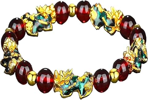 Color-Changing Obsidian Feng Shui Bracelet with Proverbs
