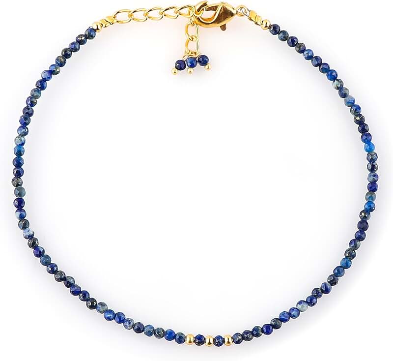 Natural Gemstone Beaded Dainty Bracelet