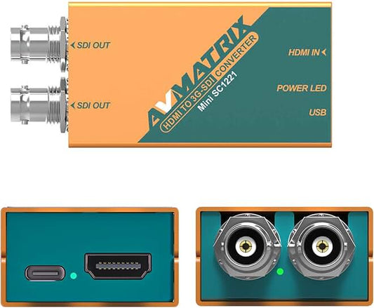 Mini HDMI to SDI Video Converter with USB-C Power