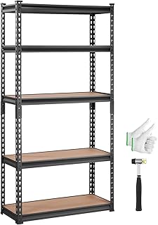 5-Tier Adjustable Heavy Duty Metal Shelving Unit