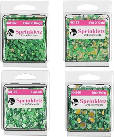 St. Patrick's Day Clay Button Embellishments, 2,400 Pieces
