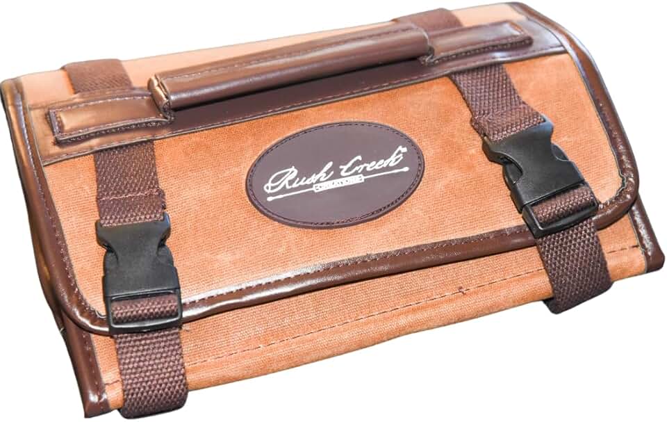Portable waxed canvas gun cleaning mat with handle