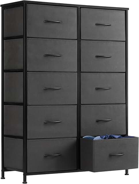 Dresser with 10 Drawers for Bedroom and Entryway