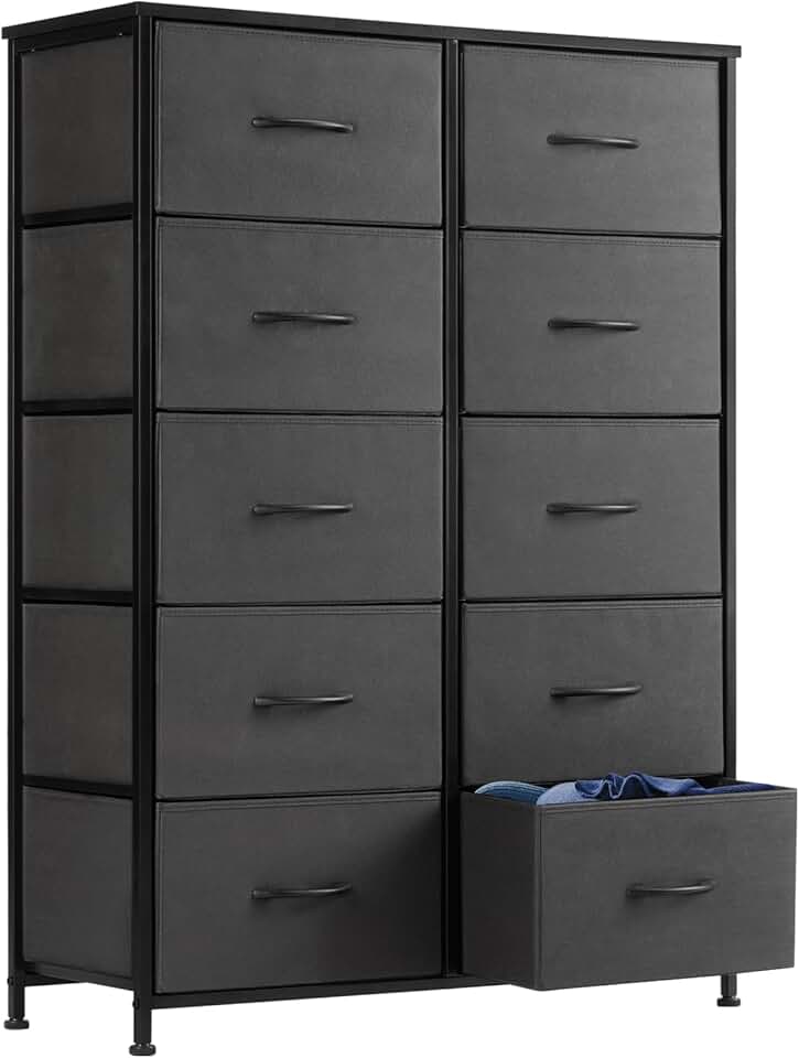 Dresser with 10 Drawers for Bedroom and Entryway