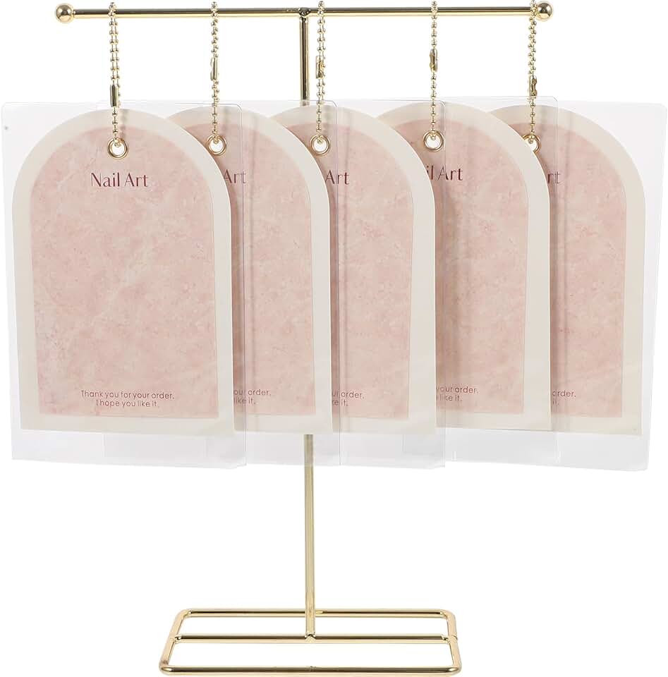 Nail Art Display Cards with Stand for Manicure Tips