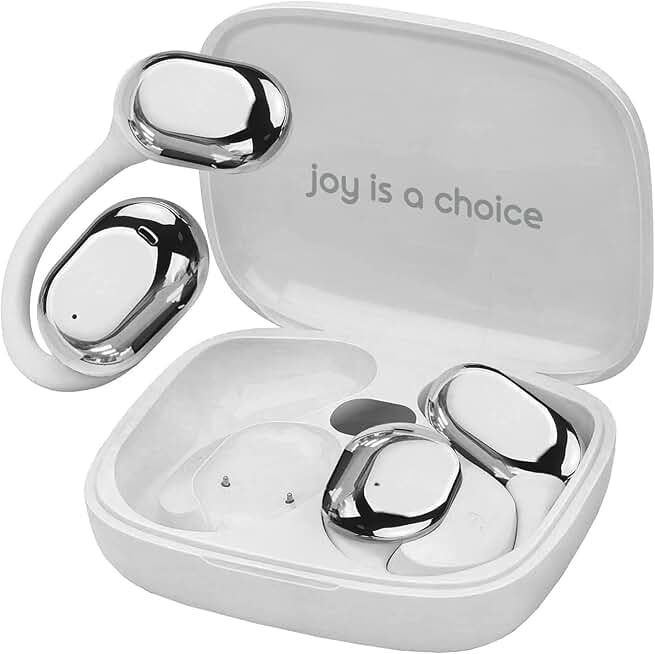 Wireless Open Ear Headphones with Microphone and LCD Display