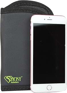 Cell Phone Pouch Holster Fits Phones 7x4 Inches Black