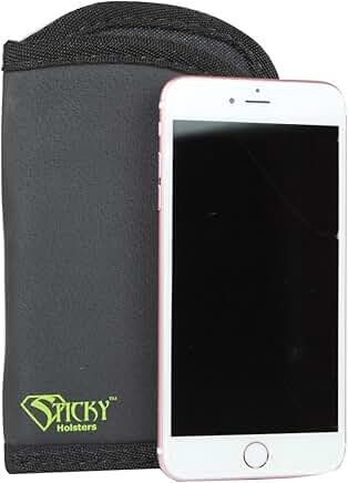 Cell Phone Pouch Holster Fits Phones 7x4 Inches Black