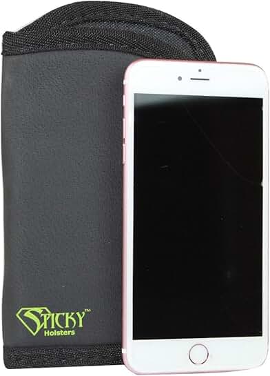 Cell Phone Pouch Holster Fits Phones 7x4 Inches Black