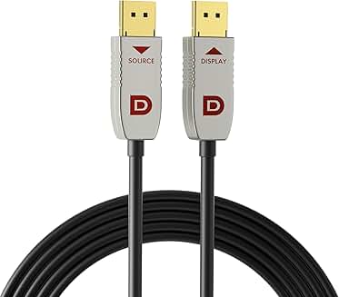 33ft 8K Fiber Optic DisplayPort Cable with 8K@60Hz