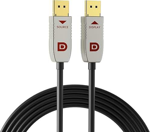 33ft 8K Fiber Optic DisplayPort Cable with 8K@60Hz