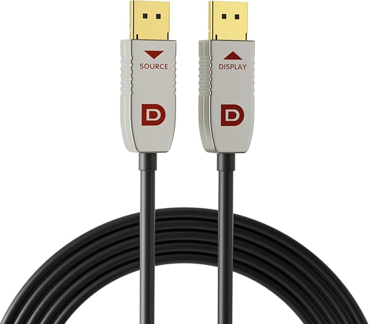33ft 8K Fiber Optic DisplayPort Cable with 8K@60Hz