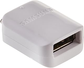 White Micro to USB OTG Adapter