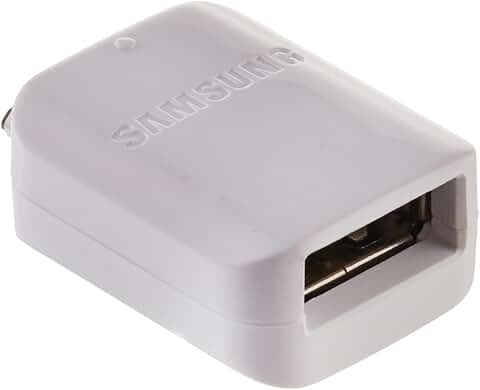 White Micro to USB OTG Adapter