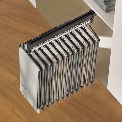 Adjustable Heavy Duty Steel Clothes Hanger Rail for Closet