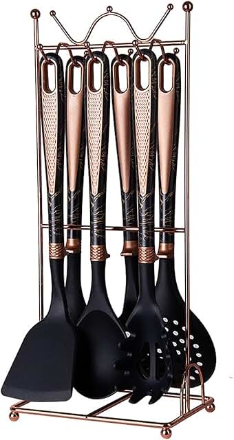7-Piece Silicone Kitchen Utensil Set with Stand