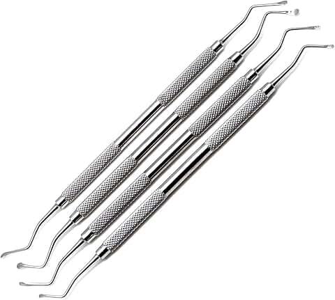Dental Curettes and Spoons Set, 4 Pieces