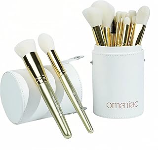 20-Piece Pearlescent Makeup Brush Set with Case