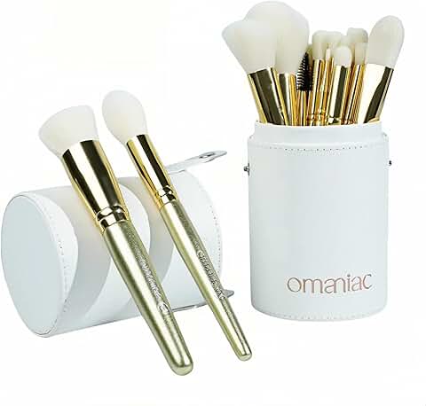 20-Piece Pearlescent Makeup Brush Set with Case